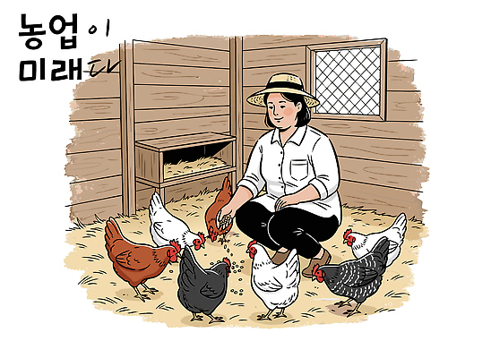 여자 농업 일러스트 자연 생활 친구 농장 평화 환경 흙 시골 닭 농부 먹이 축사 즐거움 소통 자존감 국내일러스트 AI파일 직업 건축물 감정 산업 컨셉 관계 조류 사람 축산업 생태계 파일형식 벡터
