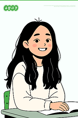 헤어스타일 교육 감정 컨셉 학교 관계 교재 표정 사람 파일형식 벡터 학생 학습 웃음 교실 긴머리 어린이 친구 집중 교과서 과제 학원 즐거움 창의성 모션 AI파일 국내일러스트 일러스트