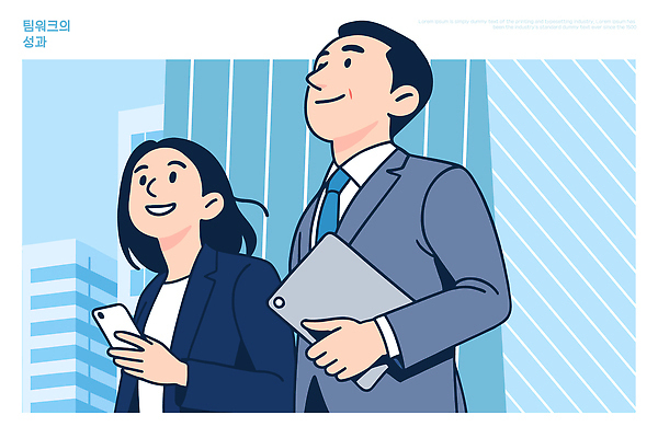 옷 여자 남자 일러스트 비즈니스 성공 미래 협력 표정 걷기 고층빌딩 만남 도시 업무 자신감 결과 동료 국내일러스트 AI파일 감정 컨셉 관계 모션 사람 빌딩 작업 파일형식 벡터