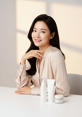 컬러 표정 사람 뷰티 CG 파일형식 여자 스킨케어 상품 미소 조명 화장품 뷰티풀 피부관리 자기관리 촬영 흰색 포즈 패션 편집실사 편집이미지 JPG 의료성형뷰티