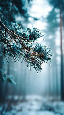 주간 자연요소 나무 식물 계절 길 컨셉 채소 날씨 CG 생태계 파일형식 겨울 숲 소나무 가지 안개 서리 차가움 아침 고요 자연 풍경 환경 산책로 편집실사 JPG 편집이미지 눈 눈덮임