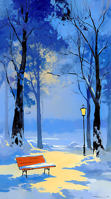 주간 자연요소 식물 계절 공공시설 길 컨셉 겨울 의자 날씨 눈_날씨 풍경 그림 생태계 파일형식 공원 가로등 벤치 나무 빛 산책로 차가움 자연 아침 고요 휴식 풍경화 색감 조명 겨울풍경 평화 국내일러스트 일러스트 JPG 눈내림 눈