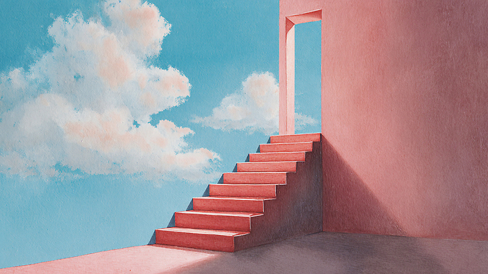 자연요소 컨셉 날씨 도움 생태계 파일형식 계단 문 하늘 Pink 공간 풍경 건축 예술 평화 모던 컬러 구출 상상 디자인 자연 바람 국내일러스트 일러스트 JPG