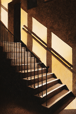 디자인 컨셉 무늬 파일형식 계단 빛 그림자 오후 색감 고요 공간 인테리어 따뜻함 시선 휴식 차분 깊이 건축 분위기 예술 모양 나선형 국내일러스트 일러스트 JPG