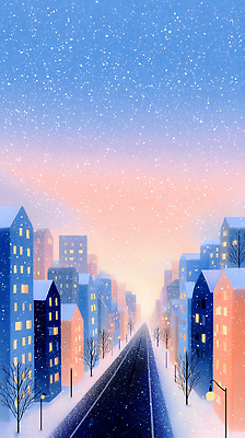 주간 식물 건축물 계절 컬러 노을 감각 파일형식 겨울 도시 아침 거리 건물 하늘 빛 풍경 따뜻함 조명 편안함 눈사람 나무 청록색 주황색 흰색 고요 일출 국내일러스트 일러스트 JPG