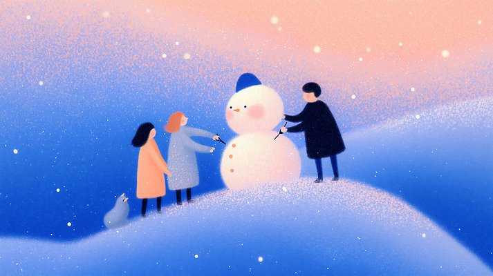 계절 감정 컨셉 관계 눈_날씨 사람 반려동물 개 생태계 싸움 파일형식 겨울 눈사람 강아지 언덕 가족 즐거움 모션 놀이 자연 분위기 친구 눈싸움 행복 사계절 어린이 국내일러스트 일러스트 JPG