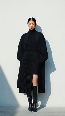 JPG 모델 편집이미지 드레스 옷 여자 패션 포즈 백그라운드 검은색 우아함 모던 소매 길이 의료성형뷰티 스타일 편집실사 컬러 컨셉 사람 CG 파일형식