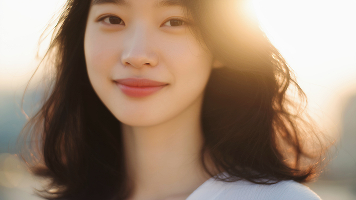 JPG 편집이미지 긴머리 여자 얼굴 야경 미소 여름 햇빛 고요 도시 분위기 저녁 뷰티풀 의료성형뷰티 편집실사 헤어스타일 계절 컨셉 표정 사람 신체부위 태양 야간 CG 파일형식 풍경_경치