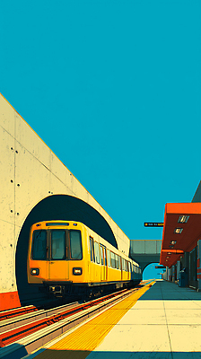 길 육상교통 교통수단 컬러 컨셉 교통시설 대중교통 라이프 역 파일형식 전철 기차 노란색 출발 승객 건축 도시 교통 여행 대기 모던 플랫폼 터널 이동 기찻길 시스템 일상 국내일러스트 일러스트 JPG 기차역