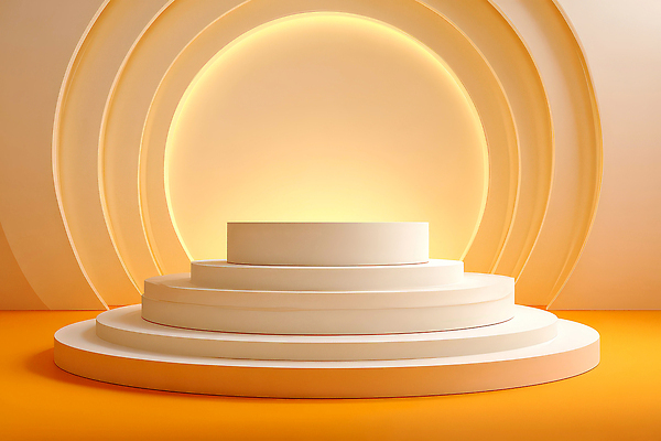 도형 편집이미지 컬러 감각 파일형식 무대 원형 조명 백그라운드 주황색 공간 디자인 예술 설치 편안함 촬영 JPG 이미지편집