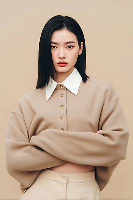 JPG 모델 편집이미지 패션 얼굴 포즈 백그라운드 상의 표정 카메라 팔짱 촬영 분위기 단정 베이지색 의료성형뷰티 스타일 편집실사 옷 컬러 컨셉 모션 신체부위 전자제품 CG 파일형식