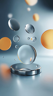 도형 편집이미지 컨셉 재질 파일형식 원형 금속 유리 부자 조명 백그라운드 디자인 뷰티풀 반사 감성 예술 JPG 이미지편집