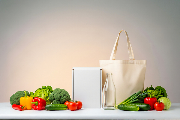 음식 채소 과일 유제품 건강 쇼핑 바구니 CG 파일형식 신선 요리 주방 장바구니 우유 브로콜리 오이 토마토 레몬 피망 샐러드 장보기 다이어트 건강식 편집이미지 편집실사 JPG