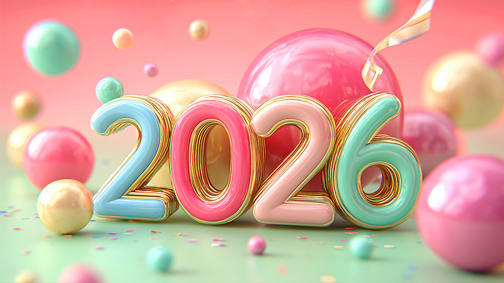 편집이미지 기념일 감정 컨셉 이벤트 연도 파일형식 2026년 새해 축하 장식 풍선 컬러 파티 생일 행복 즐거움 화려 기념 이미지편집 JPG