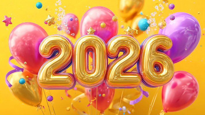 편집이미지 감정 컨셉 이벤트 연도 파일형식 2026년 축제 풍선 장식 컬러 생동감 파티 축하 행복 기념일 분위기 활발 이미지편집 JPG