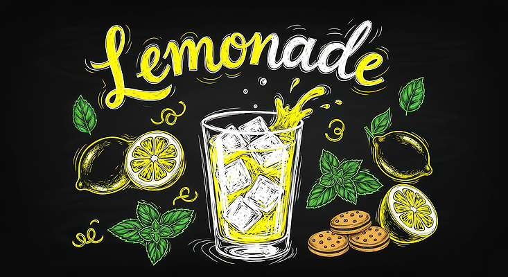 자연요소 계절 음식 과일 디저트 상점 허브 그림 만들기 에이드 영양소 파일형식 레모네이드 음료 레몬 민트 얼음 쿠키 여름 시원함 카페 신선 홈메이드 비타민 상큼 레시피 국내일러스트 JPG 일러스트 초크아트 메뉴