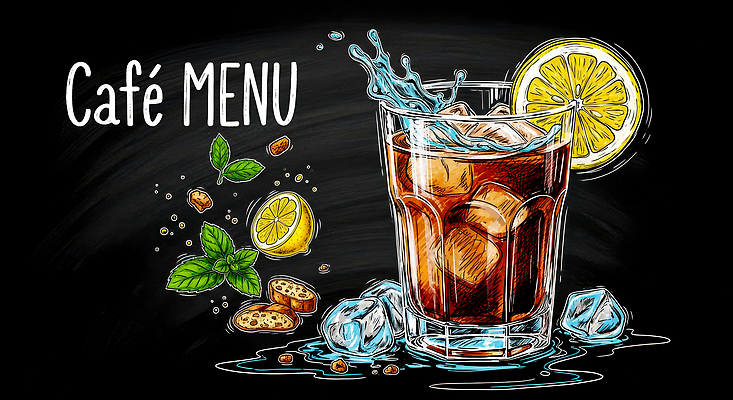 자연요소 계절 감정 과일 휴식 디저트 차_음료 상점 견과류 허브 그림 파일형식 카페 메뉴 홍차 음료 레몬 민트 장식 얼음 땅콩 쿠키 시원함 칠판 상큼 즐거움 쉬는시간 여름 국내일러스트 JPG 일러스트 초크아트