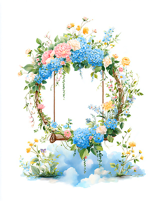 식물 계절 꽃 문화예술 생태계 파일형식 정원 색채 자연 하늘 제비꽃 장미 수국 데이지 장식 뷰티풀 풍경 봄 여름 잔디 조화 미술 국내일러스트 일러스트 JPG 수채화