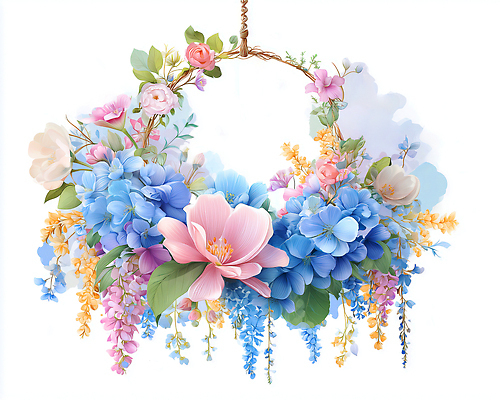 도형 식물 디자인 계절 곤충 컨셉 건물 태양 생태계 파일형식 꽃 장식 정원 원형 프레임 봄 햇빛 컬러 조화 뷰티풀 자연 화사함 풍경 나비 인테리어 주택 국내일러스트 일러스트 JPG 수채화