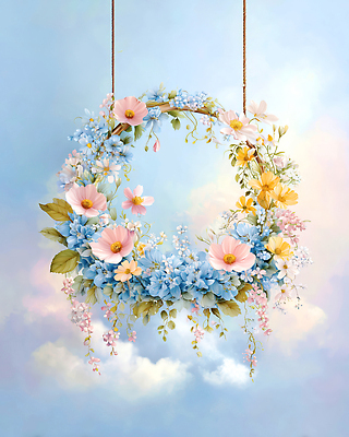 식물 디자인 계절 꽃 컬러 컨셉 내부 생태계 파일형식 화환 장식 하늘 파란색 분홍색 여름 자연 예술 실내 뷰티풀 조화 싱그러움 평화 인테리어 국내일러스트 일러스트 JPG 수채화