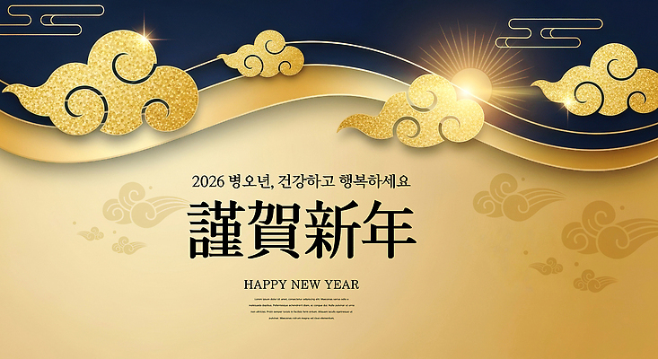 PSD 편집이미지 전통 디자인 명절 행복 문화 새해 건강 장식 축제 금색 기도 인사 2026년 이미지편집 기념일 감정 컬러 예절 연도 파일형식