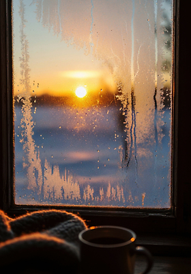 자연요소 식기 계절 노을 감각 야간 CG 생태계 파일형식 겨울 저녁 일몰 창문 얼음 풍경 컵 따뜻함 편안함 자연 빛 하늘 장면 편집실사 JPG 편집이미지 일출
