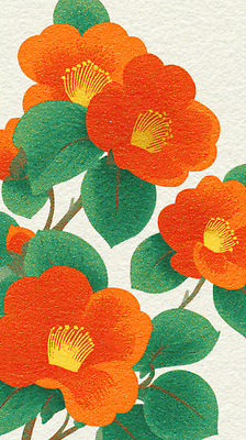 식물 꽃 컬러 생태계 파일형식 주황색 잎 자연 뷰티풀 조화 생동감 예술 생명 정원 화초 꽃밭 열대 장식 포스터 국내일러스트 일러스트 JPG 동백