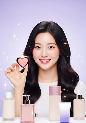 JPG 모델 편집이미지 여자 포즈 백그라운드 반짝임 화장 뷰티 귀여움 촬영 화장품 피부관리 뷰티풀 의료성형뷰티 피부톤 편집실사 컨셉 모션 사람 피부 CG 파일형식