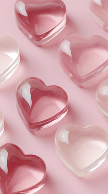 모양 편집이미지 감정 컬러 디저트 이벤트 파일형식 하트 젤리 장식 분홍색 디자인 투명 반투명 뷰티풀 배열 사랑 기념일 선물 파티 이미지편집 JPG