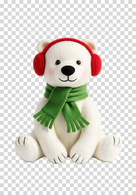 동물 편집이미지 패션 인형 컬러 겨울 선물 앉기 장식 장난감 귀여움 헤드폰 목도리 즐거움 백곰 PNG 패브릭 잡화 계절 감정 음향기기 컨셉 곰 모션 직물 파일형식