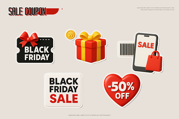 데이이벤트 이벤트 쇼핑 3D 바구니 온라인 파일형식 블랙프라이데이 세일 쿠폰 선물 가격 마케팅 소비 프로모션 상점 온라인쇼핑 장바구니 편집3D PSD 편집이미지