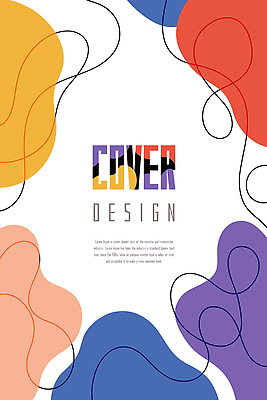 모양 디자인 표지 예술 컬러 컨셉 곡선 일러스트 그래픽 디지털 매력적 커버 표현 모던 작품 조화 창의성 스타일 국내일러스트 AI파일 선 미술 파일형식 벡터