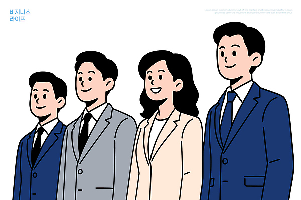 옷 컨셉 회사 모션 표정 말하기 사람 파일형식 벡터 비즈니스 정장 남자 여자 미소 협력 분위기 밝음 대화 성공 커뮤니케이션 어울림 직장 이미지 국내일러스트 AI파일 일러스트