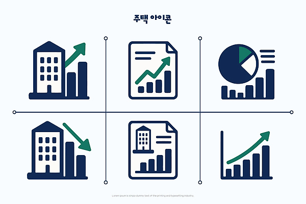 디자인 일러스트 통계 부동산 그래프 경제 유행 자료 성장 시장 분석 투자 상승 서류판 국내일러스트 AI파일 컨셉 비즈니스 사무용품 재산 파일형식 벡터