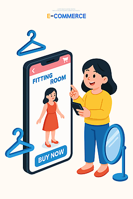 캐릭터 옷 여자 패션 일러스트 기술 장식 스마트폰 쇼핑 디지털 선택 소비 구매 고객 온라인쇼핑 스타일 국내일러스트 AI파일 컨셉 사람 핸드폰 스마트기기 온라인 파일형식 벡터