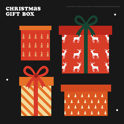 디자인 계절 기념일 리본 컬러 크리스마스 겨울 패턴 일러스트 새해 선물 장식 상자 산타클로스 귀여움 축제 기쁨 축하 기념품 연말 국내일러스트 AI파일 감정 컨셉 무늬 이벤트 오브젝트 파일형식 벡터
