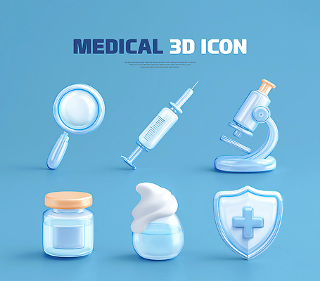 PSD 편집이미지 과학 의학 건강 현미경 실험 주사기 치료 3D 장비 약병 크림 확대경 방패 이미지편집 의료기기 실험기구 약 디지털합성 병_담는 파일형식