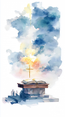 종교 컨셉 종교용품 촬영기법 생태계 파일형식 성경 십자가 빛 기도 신비 하늘 실루엣 백그라운드 예배 조화 감정 평화 영감 자연 일러스트 국내일러스트 JPG 천주교 기독교 수채화