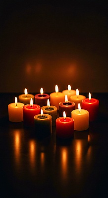 컨셉 초 감각 야간 CG 파일형식 촛불 방 어둠 빛 장식 편안함 분위기 컬러 따뜻함 조명 평화 저녁 모임 편집실사 편집이미지 JPG