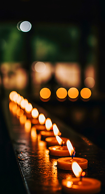 감정 컨셉 초 야간 CG 파일형식 촛불 저녁 평화 분위기 빛 공간 따뜻함 의식 조명 선물 기도 사랑 기념 차분 편집실사 편집이미지 JPG