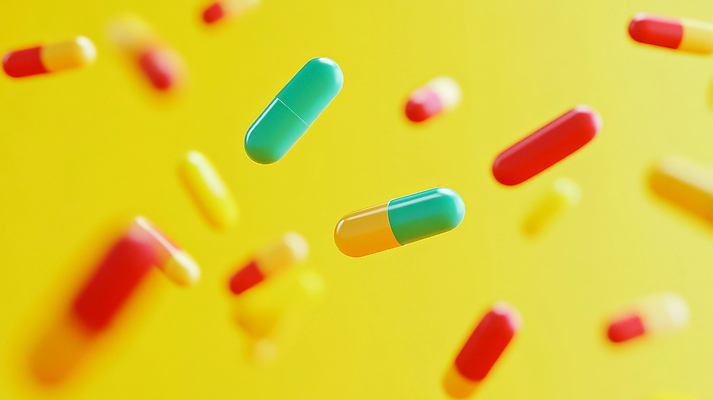 컬러 의학 약 CG 파일형식 알약 건강 노란색 빨간색 초록색 백그라운드 신약_의학 실험 편집실사 JPG 편집이미지