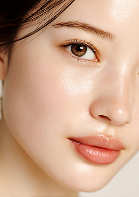 JPG 편집이미지 여자 얼굴 건강 근접촬영 빛 화장 뷰티 빈티지 피부 피부관리 뷰티풀 의료성형뷰티 편집실사 뷰포인트 컨셉 사람 신체부위 CG 파일형식