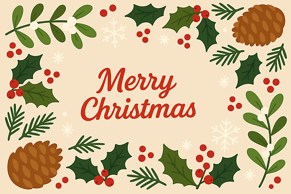 기념일 잎 크리스마스 겨울 일러스트 자연 따뜻함 사랑 장식 친구 파티 축제 기쁨 축하 소나무 눈송이 즐거움 베리 국내일러스트 AI파일 나무 식물 계절 감정 컨셉 과일 관계 눈_날씨 이벤트 생태계 파일형식 벡터