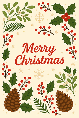 식물 디자인 계절 행복 컬러 크리스마스 겨울 일러스트 따뜻함 사랑 장식 친구 축제 기쁨 축하 소나무 체험 베리 국내일러스트 AI파일 나무 기념일 감정 컨셉 과일 관계 파일형식 벡터