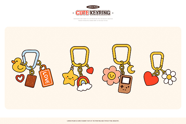 자연요소 식물 감정 컨셉 열쇠 디저트 표정 라이프 오브젝트 파일형식 벡터 열쇠꾸러미 장식 장신구 기념품 선물 사랑 별 무지개 꽃 초콜릿 게임기 패션 일상 뷰티풀 미소 즐거움 AI파일 국내일러스트 일러스트 키링 귀여움