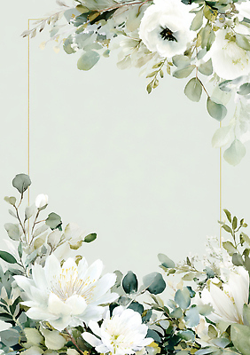 식물 컬러 컨셉 무늬 허브 생태계 파일형식 백그라운드 디자인 꽃 자연 우아함 초록색 흰색 민트 장식 잎 그림 패턴 심플 예술 뷰티풀 국내일러스트 일러스트 JPG 프레임