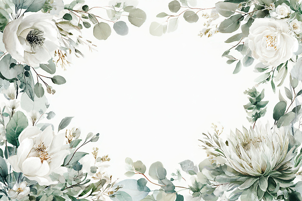 식물 컬러 결혼 컨셉 편지 생태계 파일형식 꽃 백그라운드 디자인 자연 흰색 초록색 잎 우아함 장식 예술 수채화 뷰티풀 엽서 결혼식 이벤트 프레임 잔디 국내일러스트 일러스트 JPG
