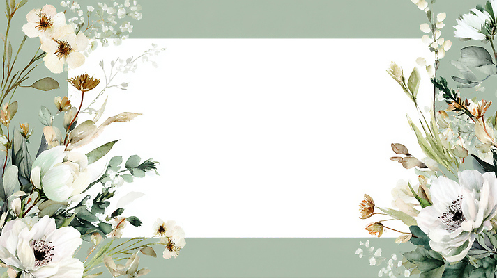 식물 꽃 컬러 컨셉 무늬 생태계 파일형식 백그라운드 디자인 장식 자연 초록색 흰색 수채화 뷰티풀 테마 그림 창의성 장미 잎 풍경 편집 감성 소프트 패턴 국내일러스트 일러스트 JPG 프레임