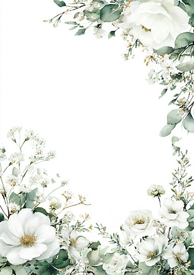 식물 계절 컬러 컨셉 생태계 파일형식 꽃 흰색 초록색 잎 장식 백그라운드 자연 뷰티풀 조화 신선 수채화 여름 디자인 화사함 정원 환경 예술 국내일러스트 일러스트 JPG 프레임