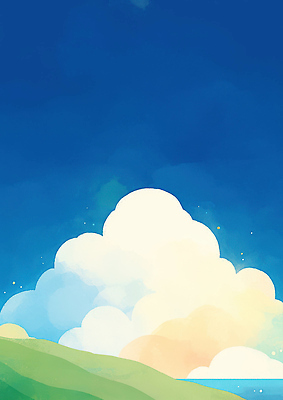 자연요소 계절 컬러 컨셉 미술 라이프 태양 감각 생태계 파일형식 하늘 초원 풍경 자연 고요 청명 파란색 부드러움 햇빛 여름 시간 일상 뷰티풀 유화 색감 자유 평화 국내일러스트 일러스트 JPG 구름